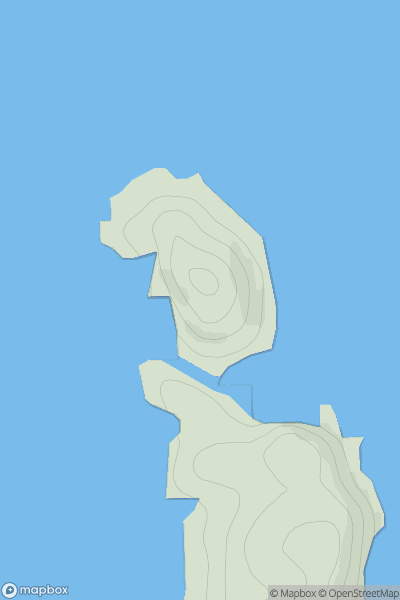 Thumbnail image for Meall nan Gabhar [Lochinver to Ullapool] showing contour plot for surrounding peak